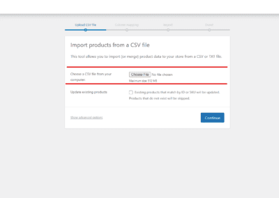 Import Step 1